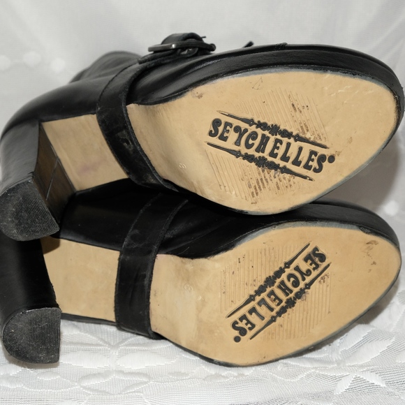 Seychelles Lace Up Platform Booties Size 8 Heel 4" - Picture 8 of 8